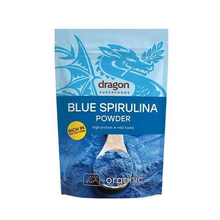 Био Синя Спирулина на Прах, 75g, Dragon Superfoods