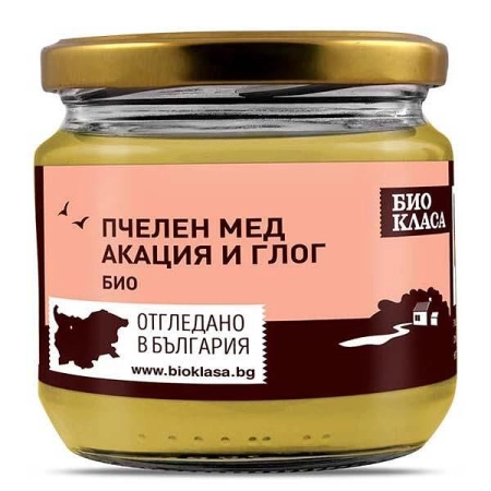 Био Мед от Акация и Глог, 450g, Био Класа