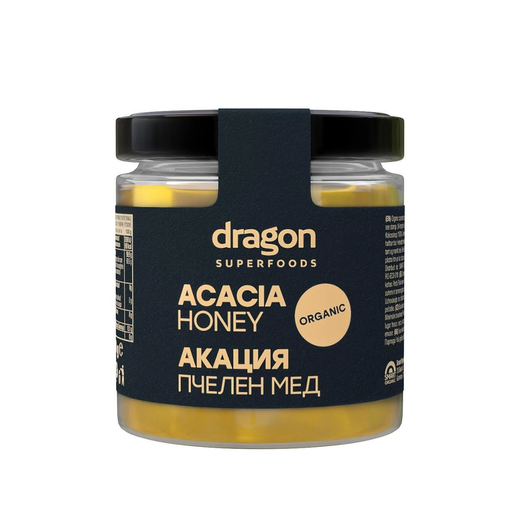 Био Пчелен Mед Акация, 500g, Dragon Superfoods