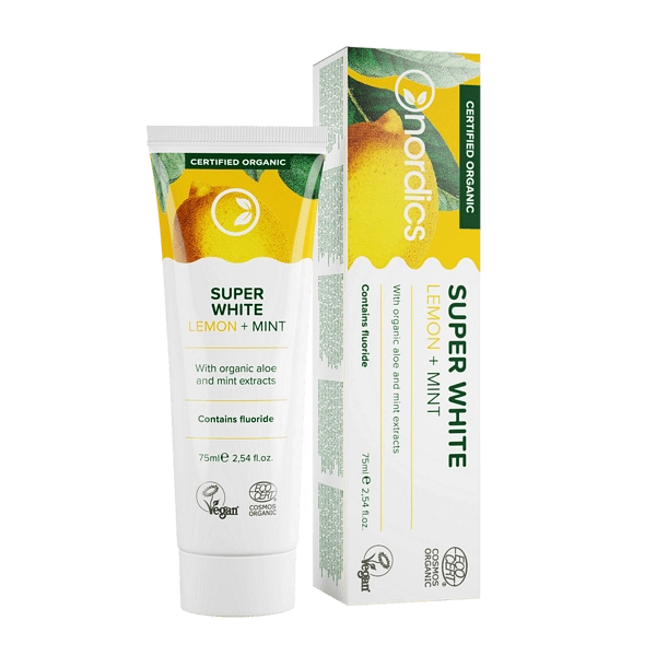 Био паста за зъби Super White, 75ml, Nordics