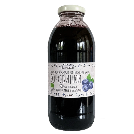 Био Домашен Сироп от Боровинки, 500ml, Белмекен