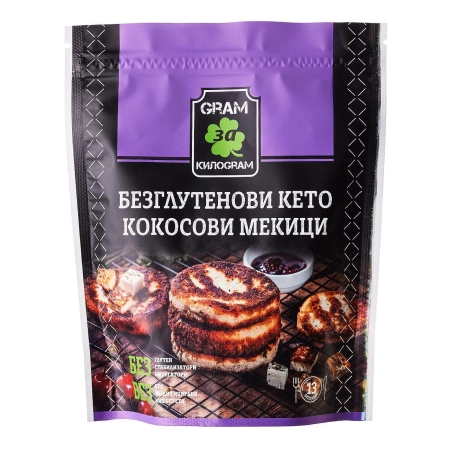 Суха Безглутенова Смес за Кето Кокосови Мекици,180g,  Грам за Килограм