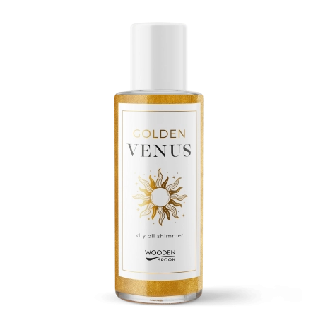 Сухо Блестящо Олио за Тяло Golden Venus, 100ml, Wooden Spoon