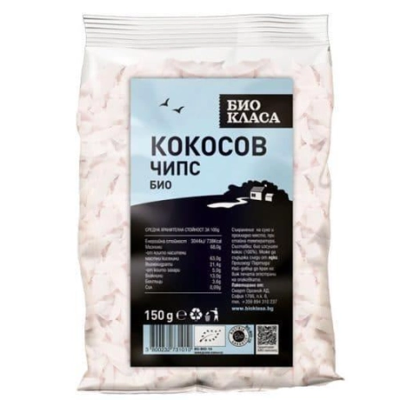 Био Чипс Кокосов, 150g, Био Класа