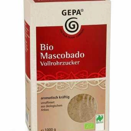 Био нерафинирана тръстикова захар, GEPA, 1kg