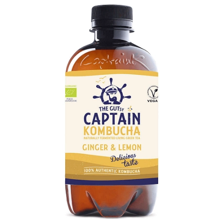 Био Комбуча с Джинджифил и Лимон, 400ml, Captain Kombucha