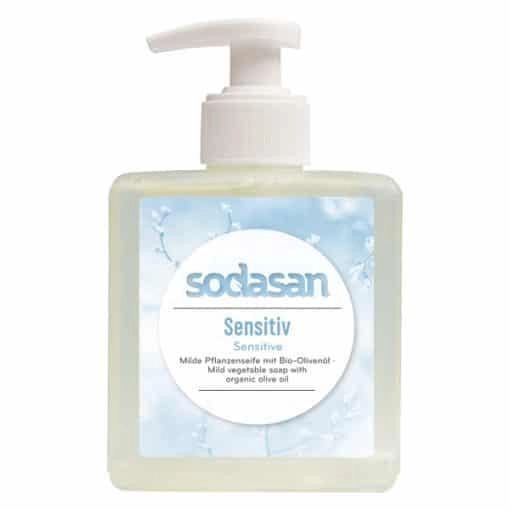 Био Сапун Течен с Био Зехтин Sensitive, Sodasan, 300 ml