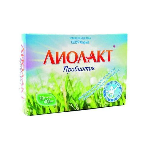 Lyolact - пробиотик, Селур Фарма, 30 капсули по 400mg