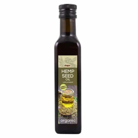 Био Конопено Олио, студено пресовано, Dragon Superfoods, 250 ml