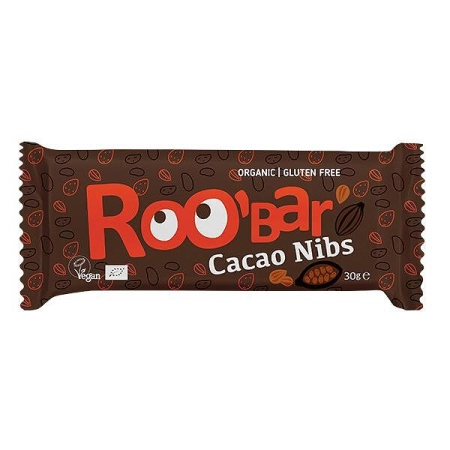 Био Суров Бар с Какаови Зърна, 30g, Roobar