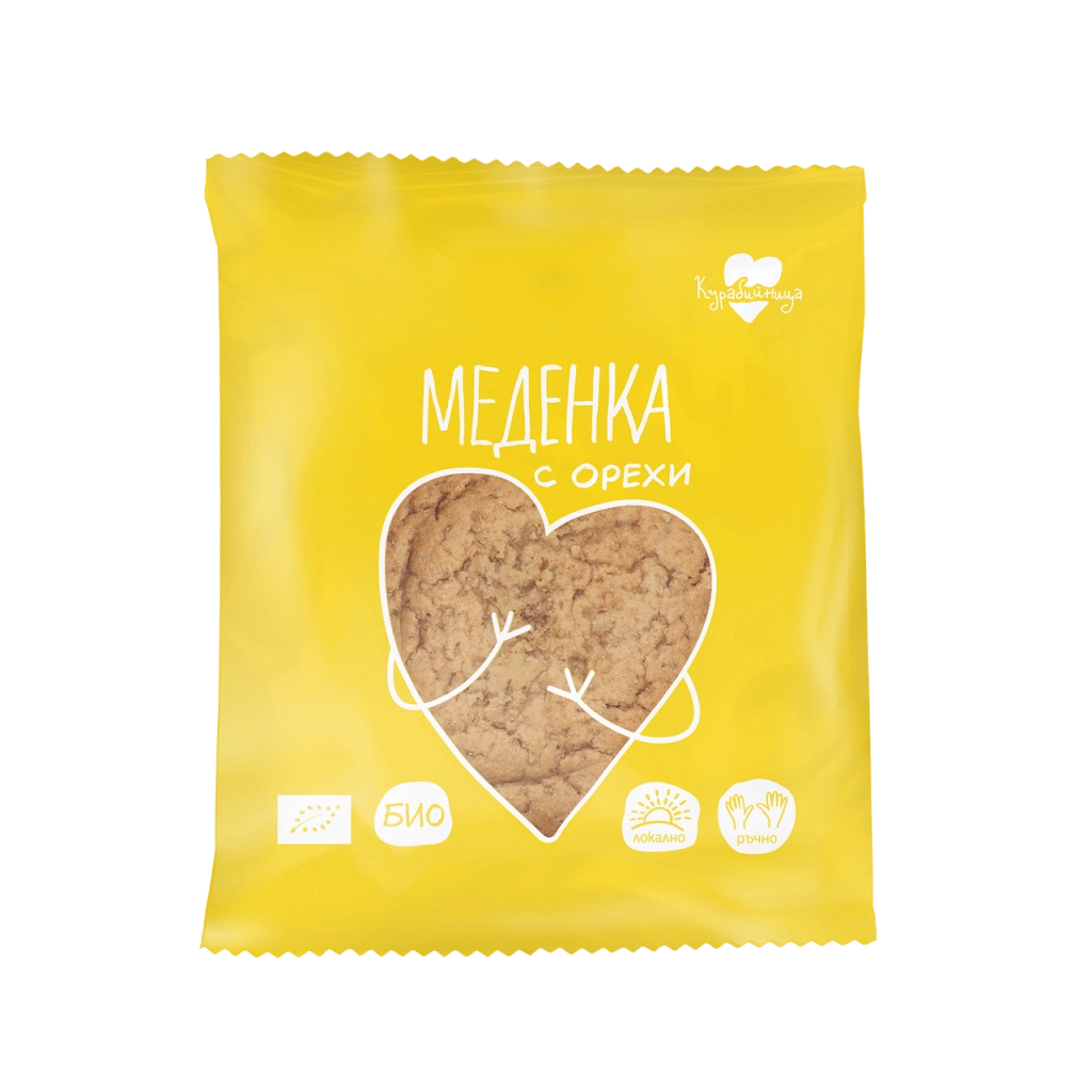 Био Меденка с Орехи, 60g, Курабийница