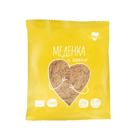 Био Меденка с Орехи, 60g, Курабийница